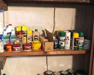 Cleaning products, paint & more