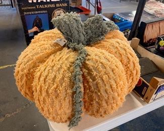 large plush pumpkin