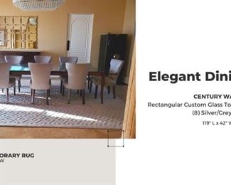 Century Walnut dining Table $5400