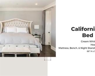 California king Bed Frame - Mattress not included $3850 - The Bed is By Lillian August I believe