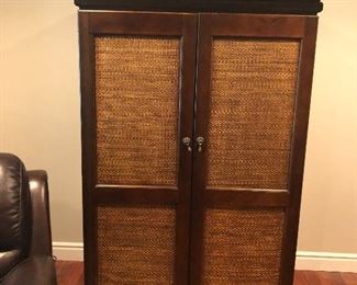 Cabinet Desk Rattan $600