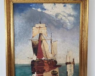 Vintage nautical painting