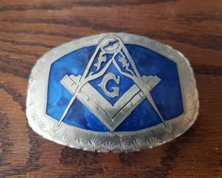 Vintage Masonic belt buckle