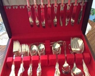Rogers Brothers Silver Plated Flatware Set in box