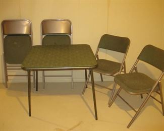 Folding chair set