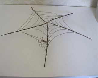 Spider Web sculpture 10"
