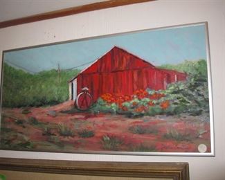 $50.00, Red Barn by J. Coates 24/12"