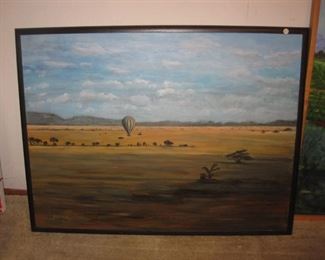 $150.00, Hot air balloon by J. Coates, 40/30"