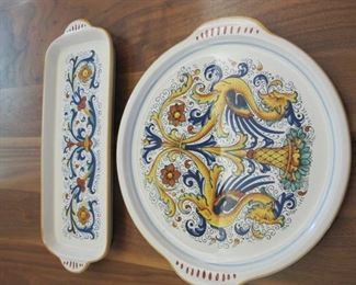 $15.00, Deruta pottery largest 13", vg condition no chips