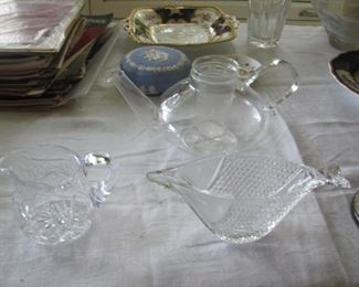 Waterford and MCM glass