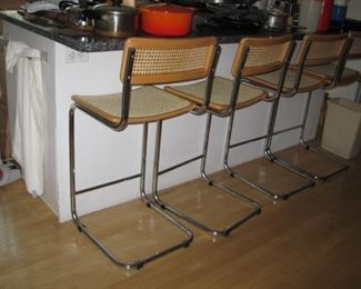MCM MARCEL BREUER Chrome bar chairs VG condition