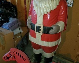 blow mold Santa, large, 5ft