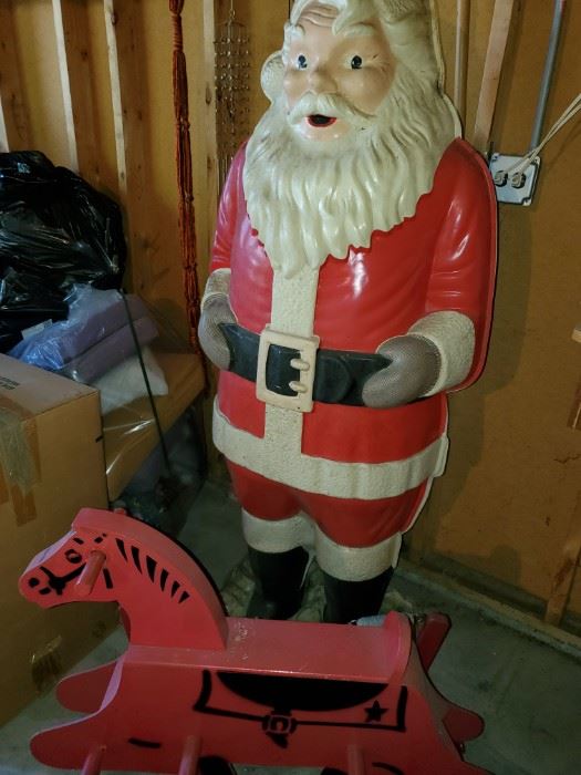 blow mold Santa, large, 5ft