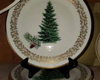 Lenox Christmas Tree Plates