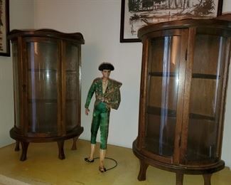 miniature, display cabinets