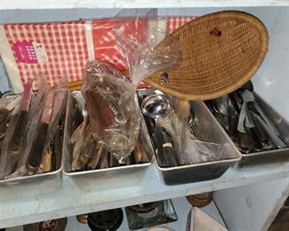 lots of vintage flatware 