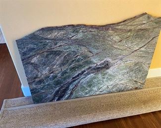 very heavy slate that was used on top of the coffee table. 