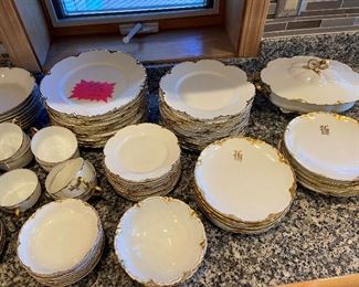 Closer photos of Set of Havilland I believe Ransom pattern. 