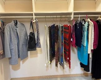 Scarves, never worn, designer clothing .