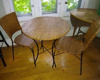 Rattan table and chairs