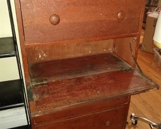 Vintage/antique drawers with desk