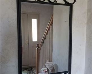 Lot 85
Black Metal Frame Wall Mirror