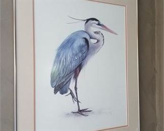 Lot 102
Framed Heron Print