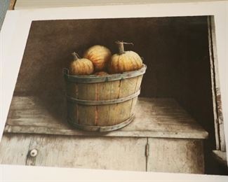 Hubert Shuptrine print, Fall Spookies, singed and numbered.