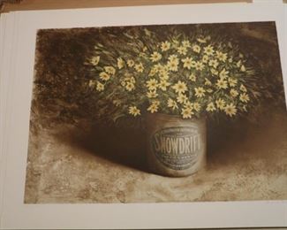 Hubert Shuptrine print, Mountain Bouquet, signed and numbered.