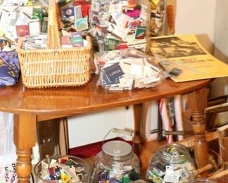 Lots and lots of vintage matches.  Sold in containers.