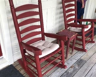 Red Rocking Chairs