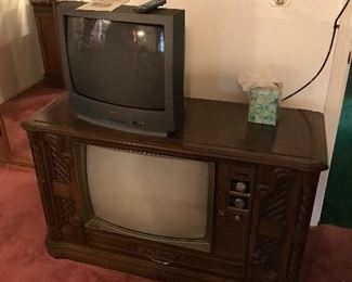 vintage floor model tv