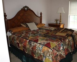 BED, HANDMADE QUILTS