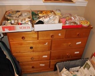 DRESSER, SEWING NOTIONS