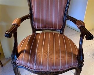 Lovely Wood Framed Arm Chair 