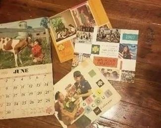 Vintage Girl Scouts Calendars