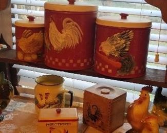 Vintage Rooster Recipe Box