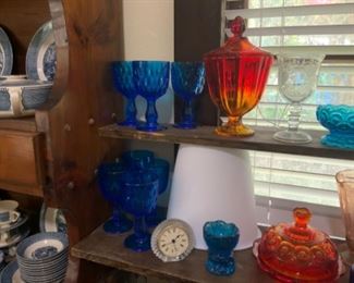 Fenton Thumbprint Goblets