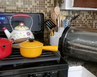 Le Creuset from France & GE Toaster Oven