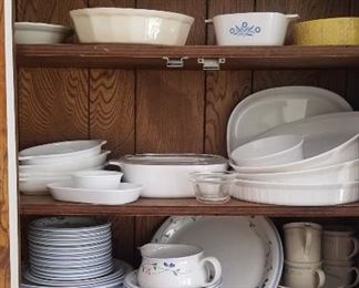 Allegro & Corelle Dishes & “Cornflower” Corningware