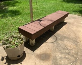 Heavy Handmade Outdoor Bench