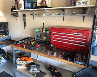 Craftsman tool box, tools