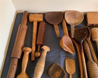 Carved kitchen items