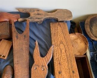 Carved items, boot jacks