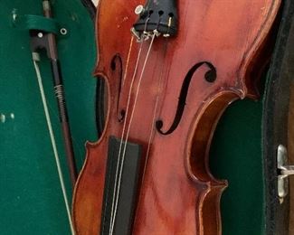 John Juzek from Prague violin in case with bow. Neely bought it at a Case Antiques auction