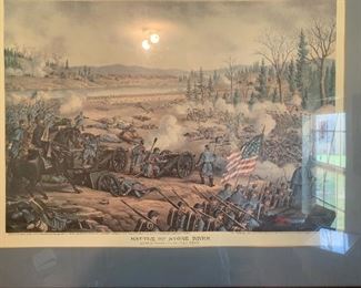 Battle of Stones River print
