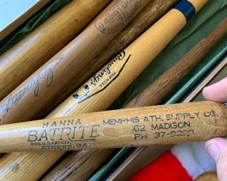Miniature baseball bats