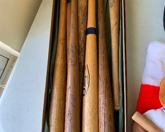 Miniature baseball bats