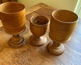 Treen and carved wood, Tiger maple