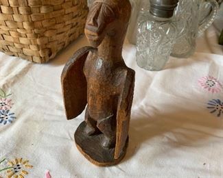 Carved folk art eagle\